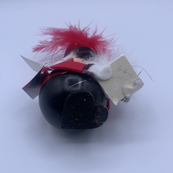 Handmade Kitsch Nut Cracker Ballet Toy Soldier Lightbulb Christmas Tree Ornament - Picture 6 of 7